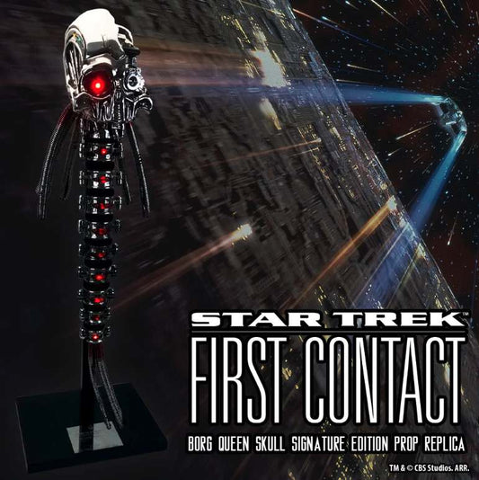 STAR TREK: FIRST CONTACT REPLICA 1/1 BORG QUEEN SKULL SIGNATURE EDITION 89 CM FACTORY ENTERTAINMENT