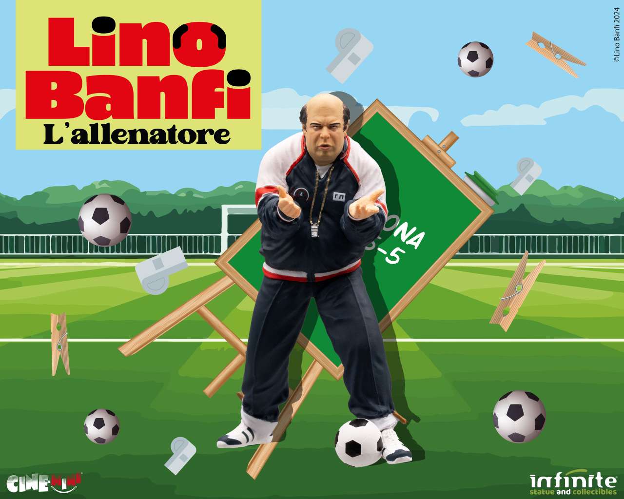 INFINITE STATUE LINO BANFI L’ALLENATORE CINEMINI PVC MINI FIGURA 10 cm