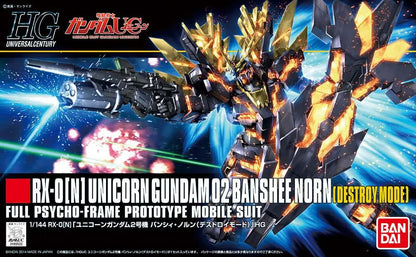 BANDAI - GUNDAM HGUC UNIC BANSHEE NORN DEST 1/144 MODEL KIT 12 cm