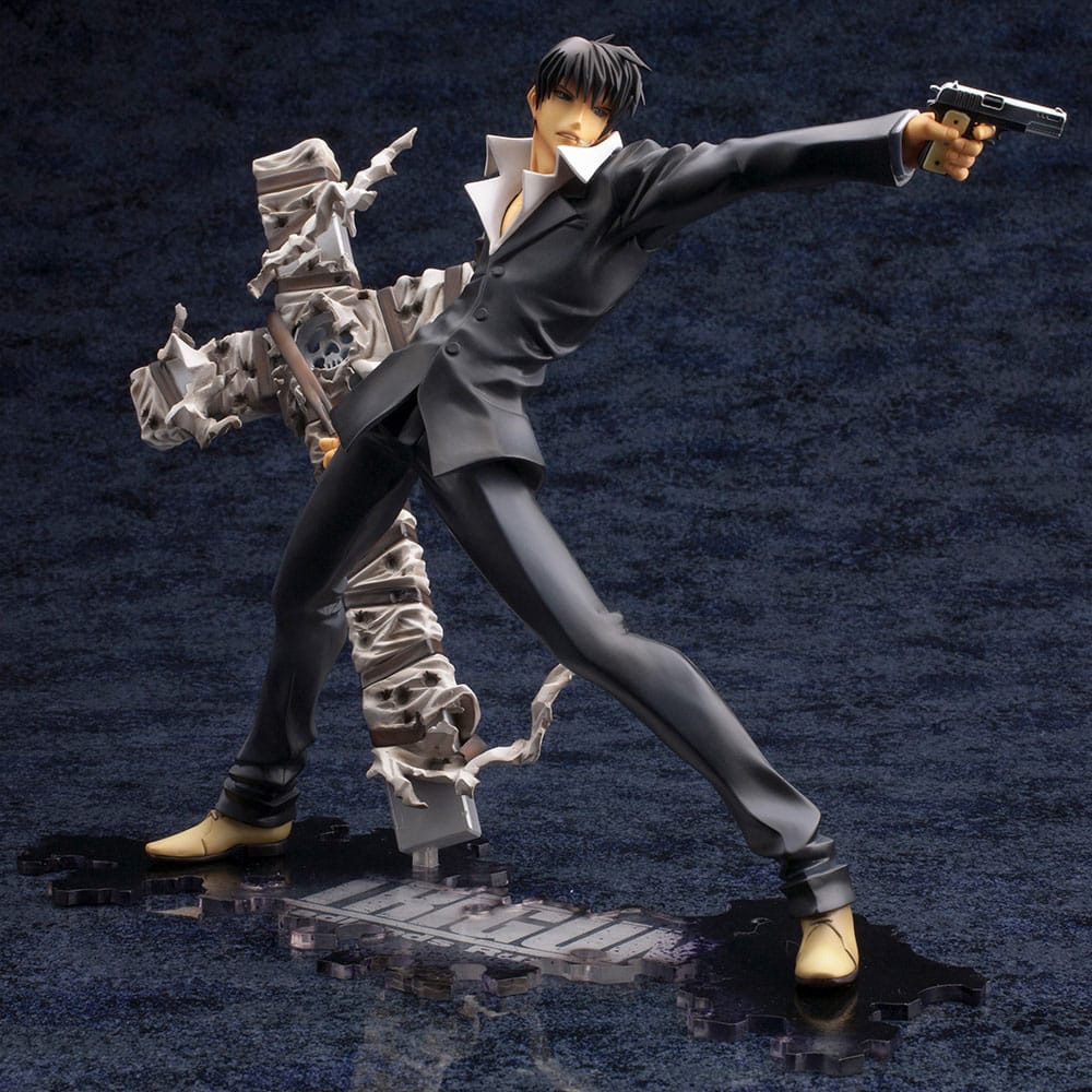 Trigun Badlands Rumble ARTFX J Statue 1/8 Nicholas D. Wolfwood Renewal Package Version 20 cm
