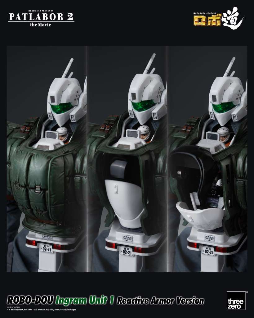 PATLABOR 2 MOVIE ROBODOU INGRAM U1 ARM V ACTION FIGURA THREEA TOYS/THREEZERO