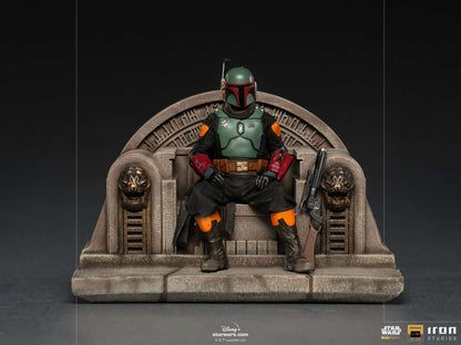 IRON STUDIOS MANDALORIAN BOBAFETT THRONE DLX 1/10 STATUA 18 cm