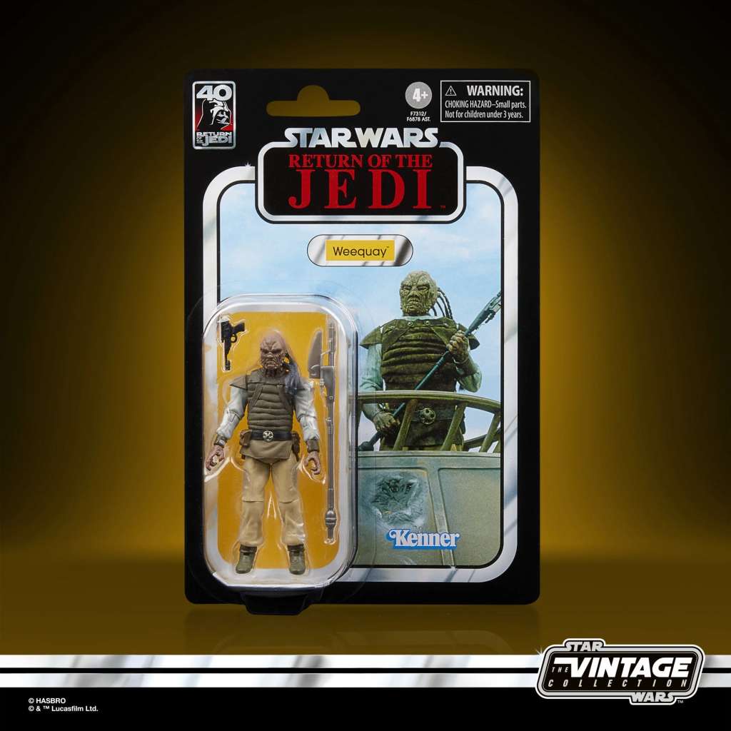 HASBRO SW VINTAGE ROTJ WEEQUAY AF ACTION FIGURE