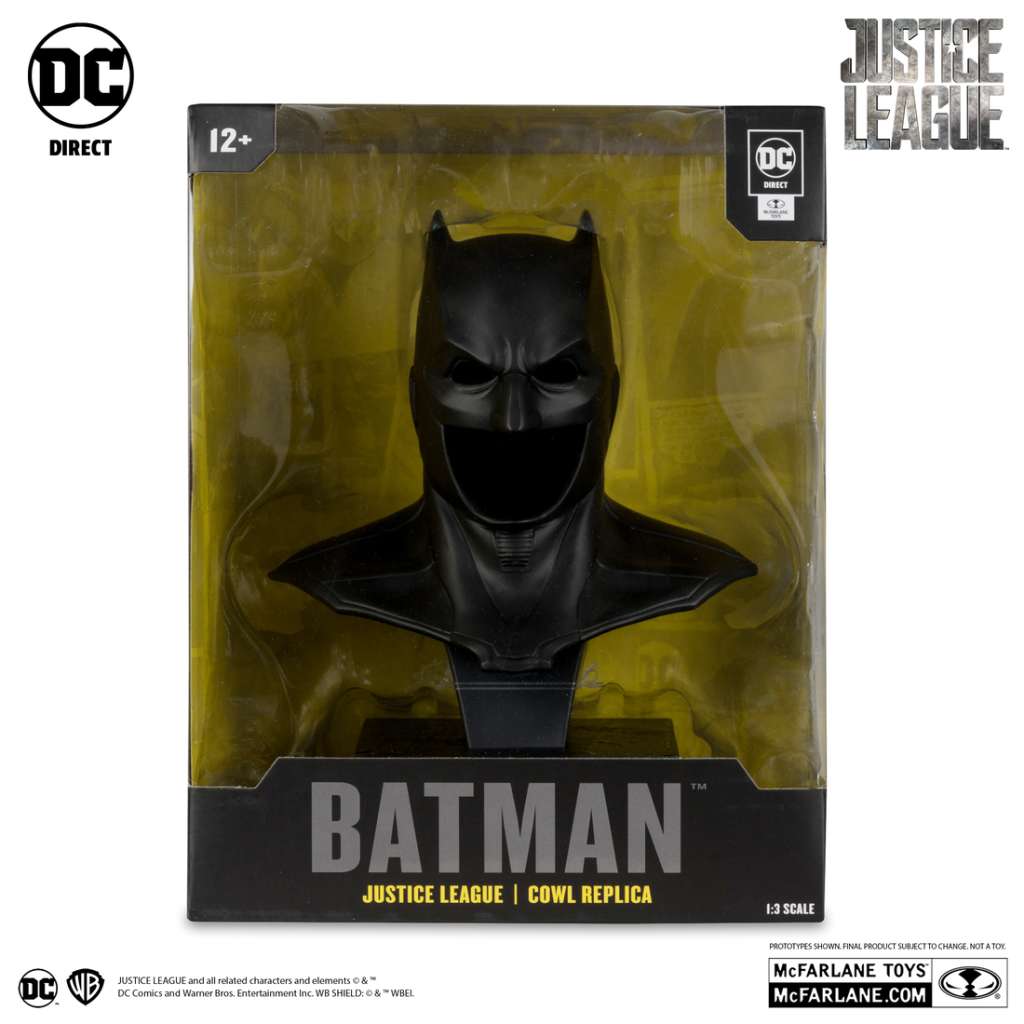 DC BATMAN 1:3 COWL PROP REPLICA JL TACT