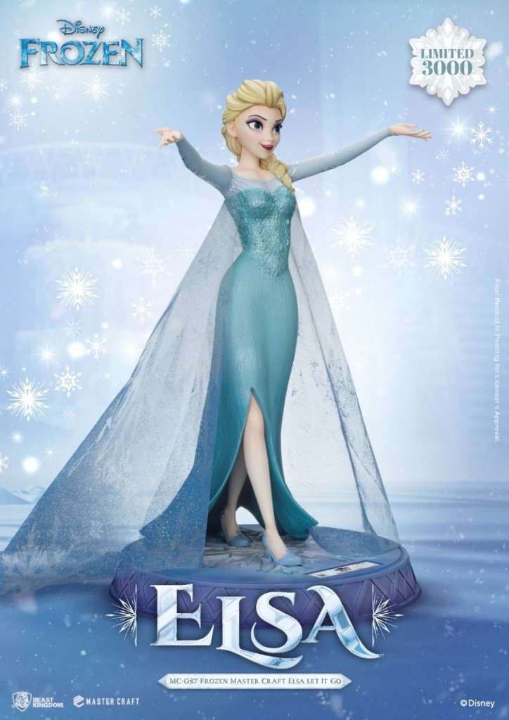BEAST KINGDOM FROZEN ELSA LET IT GO MASTERCRAFT STATUA 38 cm
