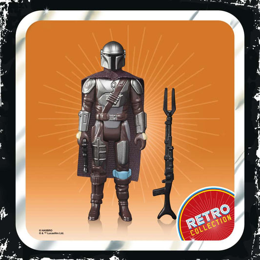 STAR WARS THE MANDALORIAN RETRO COLLECTION ACTION FIGURA 2022 THE MANDALORIAN (BESKAR) 10 CM HASBRO