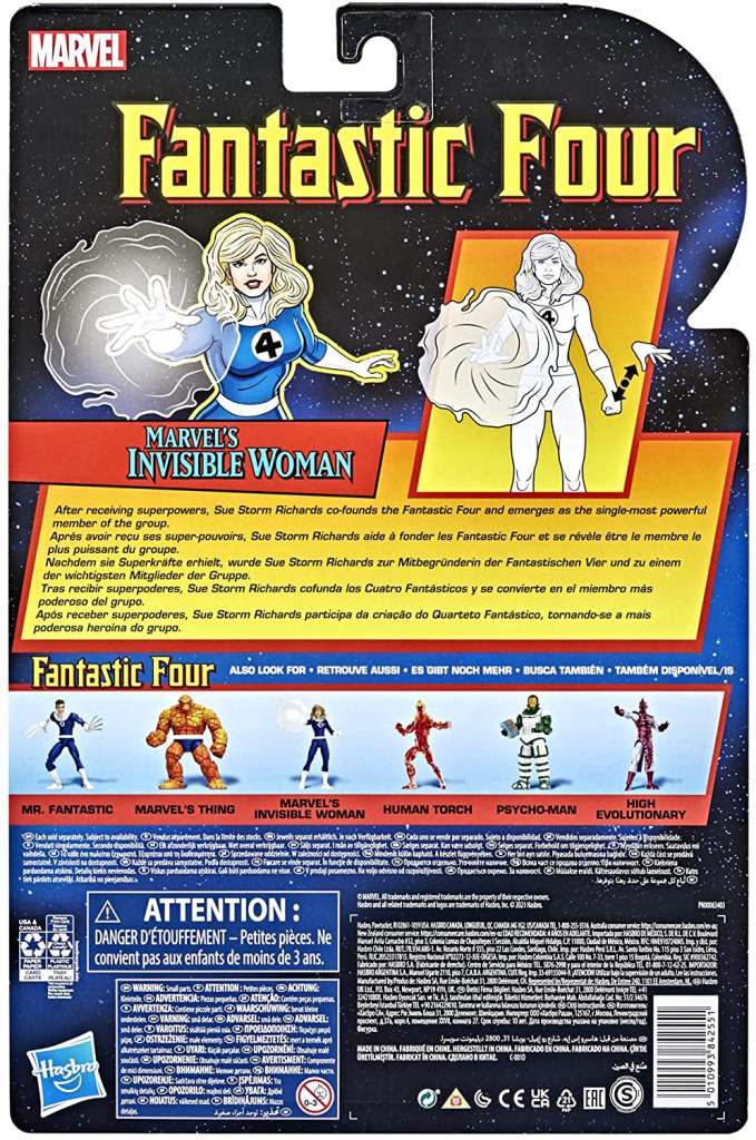 HASBRO ML VINTAGE SUE STORM AF ACTION FIGURE
