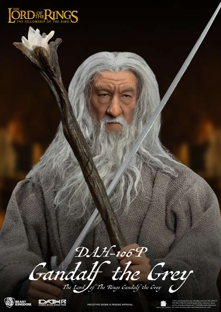 BEAST KINGDOM LOTR GANDALF GREY DAH AF ACTION FIGURE 20.5 cm