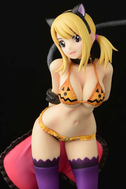 ORCATOYS FAIRY TAIL LUCY HEARTFI HALLOWEEN CAT ST STATUA 24 cm