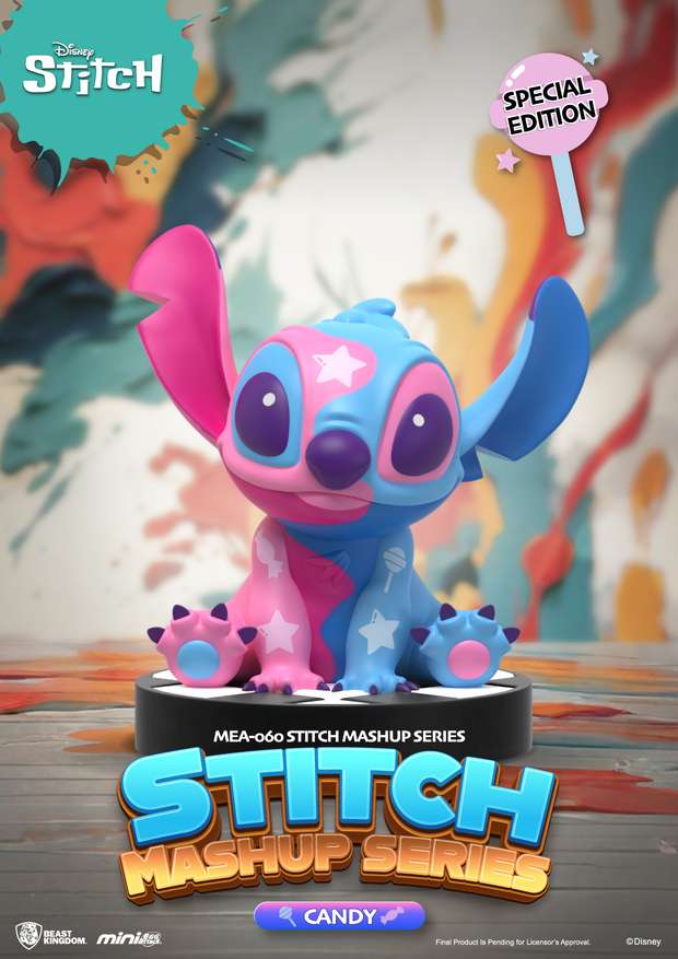 BEAST KINGDOM MINI EGG ATTACK STITCH MASHUP BLIND BOX DISPLAY (6) MINI FIGURA 8 cm