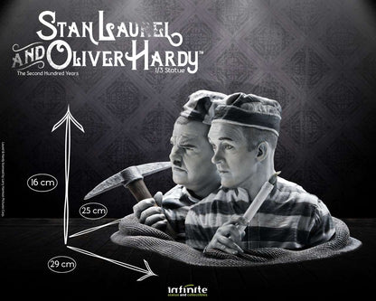 INFINITE STATUE STAN LAUREL & OLIVER HARDY 1/3 STATUA 29 cm