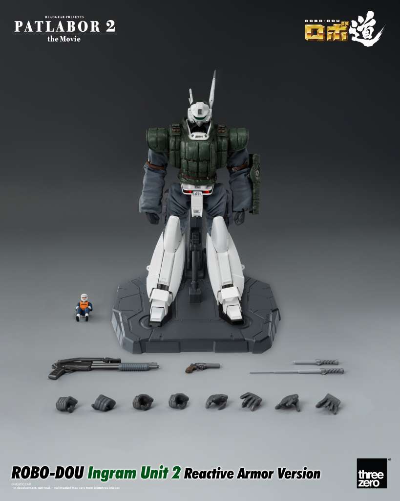 PATLABOR 2: THE MOVIE ROBO-DOU ACTION FIGURA INGRAM UNIT 2 REACTIVE ARMOR VERSION 23 CM THREEZERO