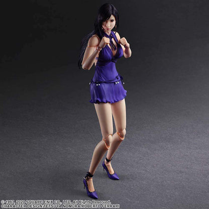 SQUARE ENIX FF VII REMAKE TIFA DRESS PLAY ARTS KAI ACTION FIGURE 25 cm