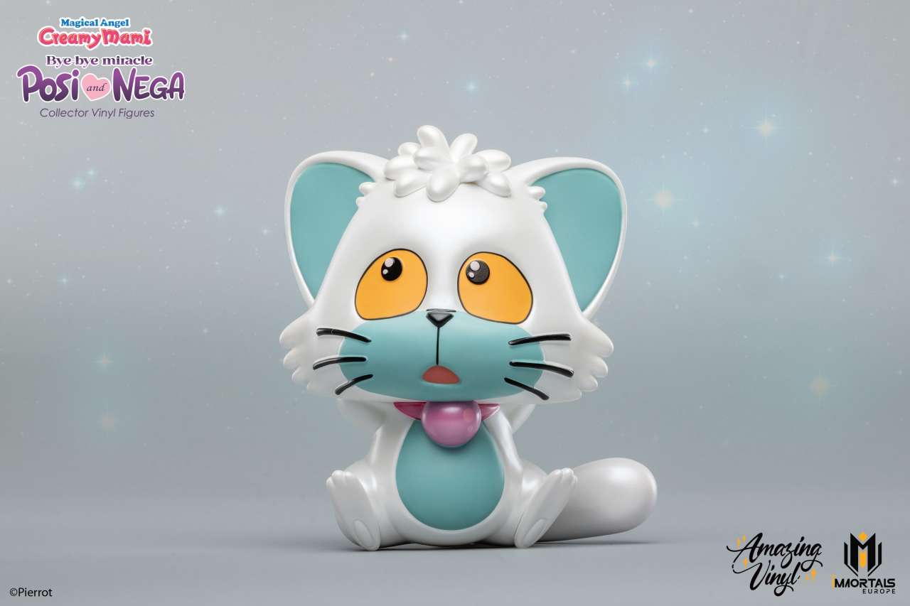 IMMORTALS COLLECTIBLES MAGICAL ANGEL CREAMY MAMI POSI NEGA BYE BYE MIRACLE VINYL PEARL EXCLUSIVE S STATUA 13 cm EXCLUSIVE
