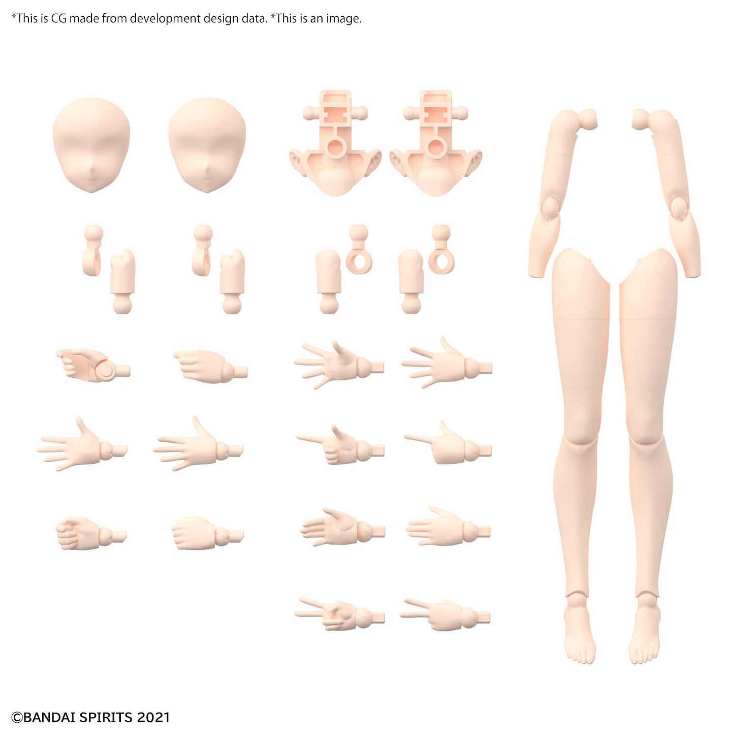 30MS OP BODY PARTS ARM & LEG COLOR B MODEL KIT BANDAI MODEL KIT