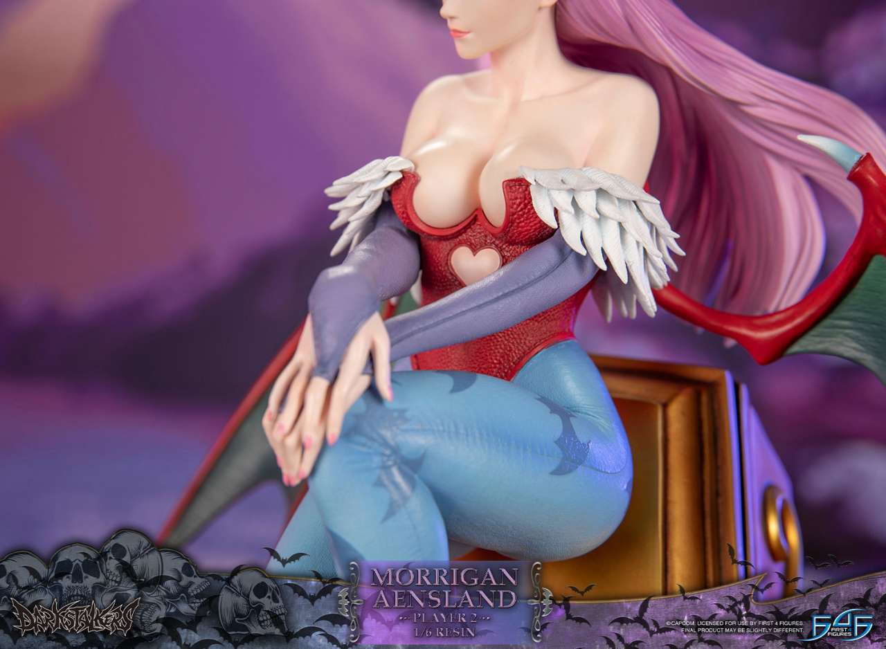 FIRST4FIGURES DARKSTALKERS MORRIGAN AENSLAND PLAYER 2 RESIN 1/6 STATUA 43 cm