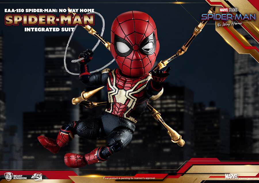 SPIDER-MAN: NO WAY HOME UOVA ATTACK ACTION FIGURA SPIDER-MAN INTEGRATED SUIT 17 CM BEAST KINGDOM TOYS