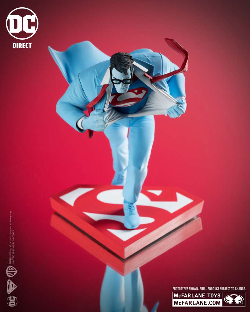 DC DI SUPERMAN RED BLUE CLAYTON RESIN ST