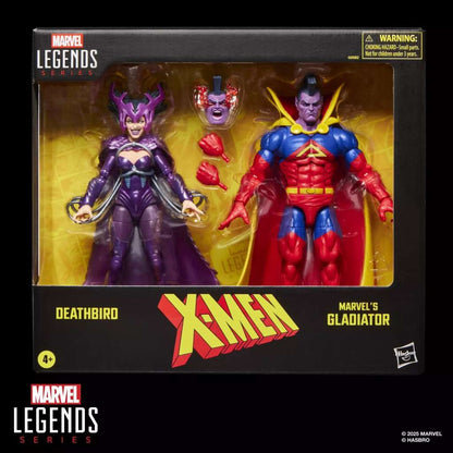 X-MEN MARVEL LEGENDS ACTION FIGURA 2-PACK DEATHBIRD & MARVEL'S GLADIATOR 15 CM HASBRO