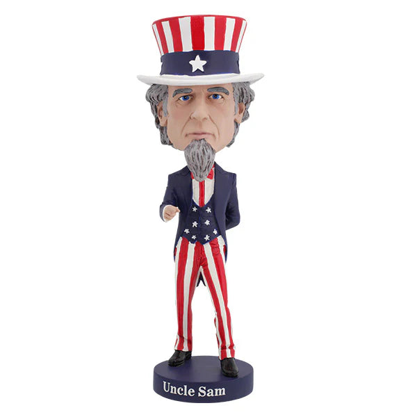 ROYAL BOBBLE UNCLE SAM BOBBLE HEAD HEADKNOCKER 18 cm