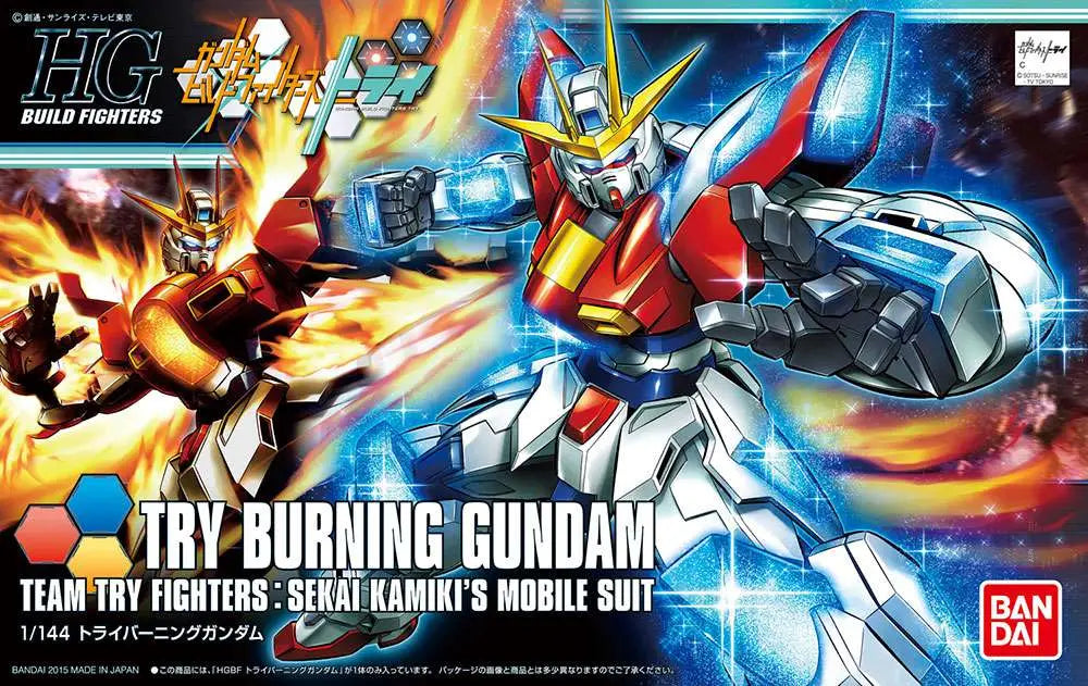 BANDAI - GUNDAM HG BF BURNING TRY 1/144 MODEL KIT 13 cm