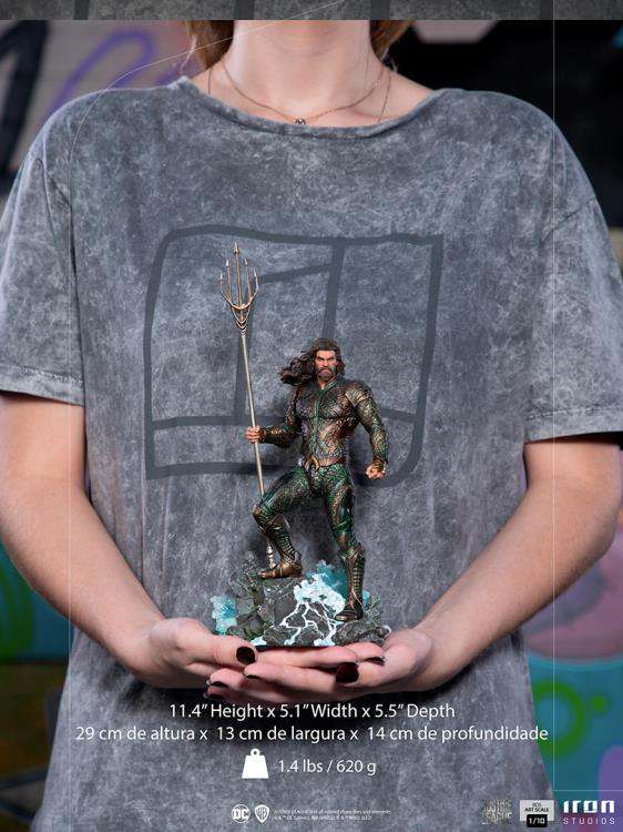 IRON STUDIOS ZACK SNYDER JUSTICE LEAGUE AQUAMAN 1/10 STATUA 30 cm