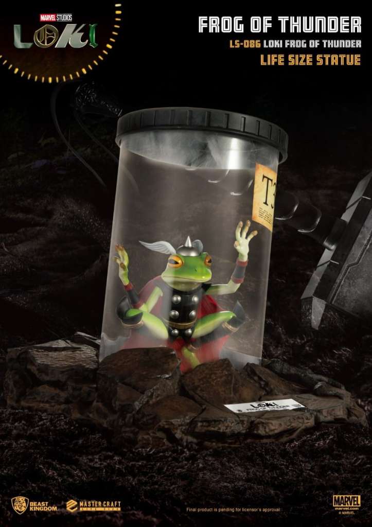 BEAST KINGDOM LOKI FROG THUNDER LIFESIZE STATUA 26 cm
