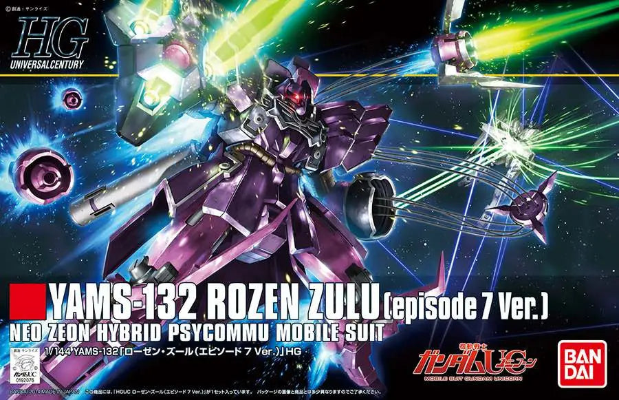 BANDAI HGUC ROZEN ZULU EP 7 1/144 MODEL KIT