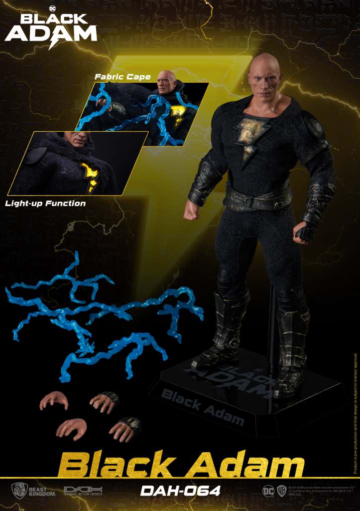 BEAST KINGDOM BLACK ADAM MOVIE DAH ACTION FIGURE 18 cm
