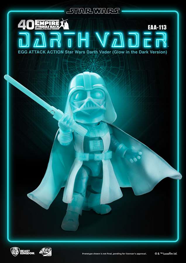 STAR WARS UOVA AA DARTH VADER GLOW I/T DARK VER ACTION FIGURA BEAST KINGDOM