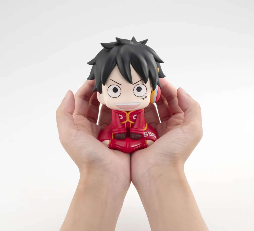 MEGAHOUSE LUFFY - ONE PIECE LOOK UP MONKEY D. VER. FUTURE ISLAND EGGHEAD + GIFT MINI FIGURA 10 cm