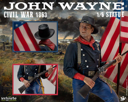 INFINITE STATUE JOHN WAYNE CIVIL WAR 1863 1/6 STATUA 48 h x 15 x 15 cm / 18.90 h x 5.90 x 5.90 inch