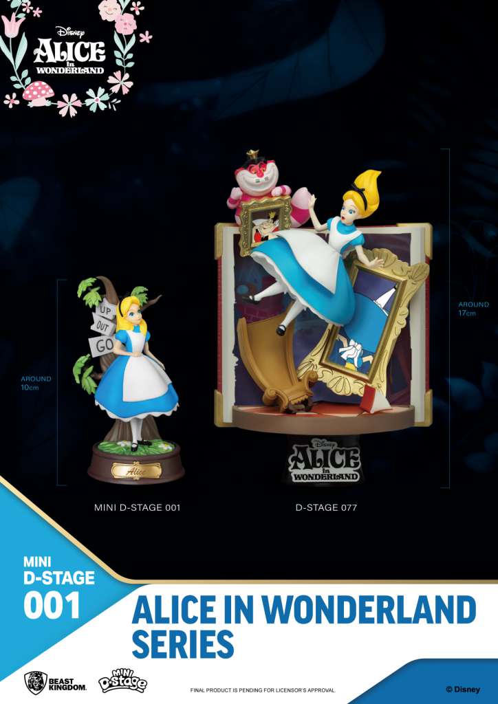 BEAST KINGDOM MINI D-STAGE ALICE WONDERLAND - ALICE STATUA 10 cm