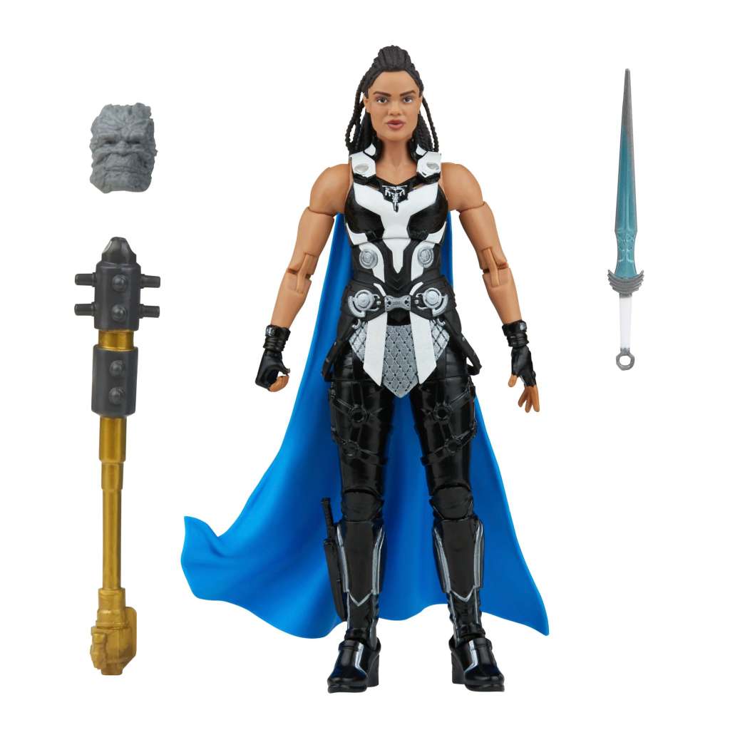 THOR: LOVE E THUNDER MARVEL LEGENDS SERIES ACTION FIGURA 2022 MARVEL'S KORG BAF -3: KING VALKYRIE 15 CM HASBRO