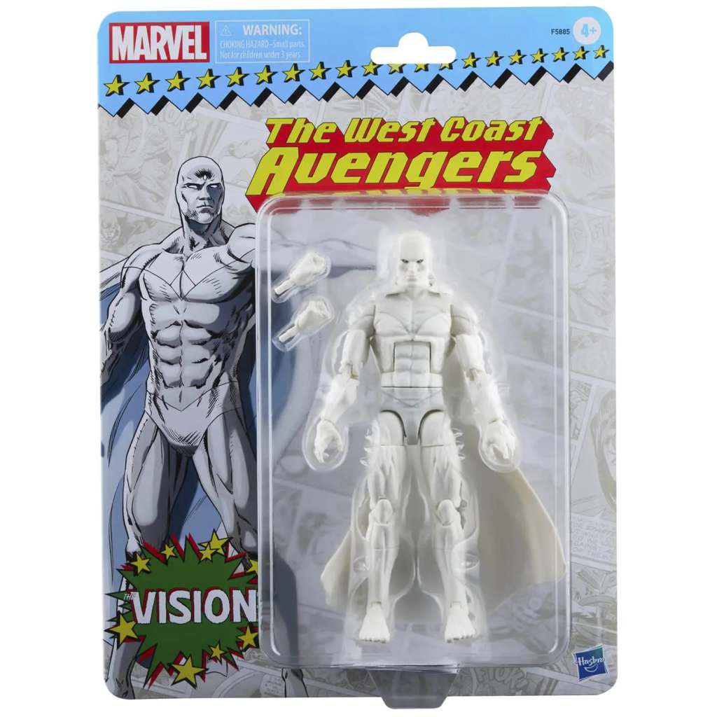 HASBRO VISION - MARVEL LEGENDS VINTAGE WHITE AF ACTION FIGURE