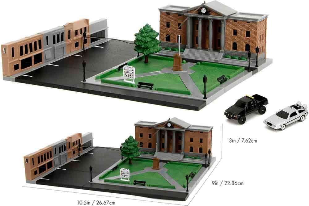 JADA TOYS BACK FUTURE CLOCK TOWER NANO SCENE DIORAMA
