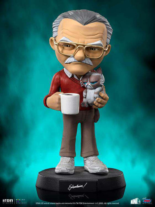 IRON STUDIOS STAN LEE GRUMPY CAT MINICO STATUA 14 cm