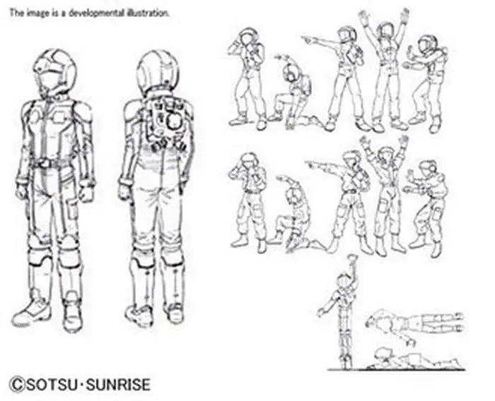 BANDAI BUILDERS PARTS HD MS 01 1/144 MODEL KIT