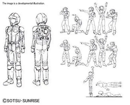 BANDAI BUILDERS PARTS HD MS 01 1/144 MODEL KIT