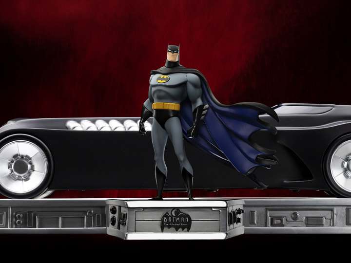 BATMAN TAS BATMAN + BATMOBILE 1/10STATUE