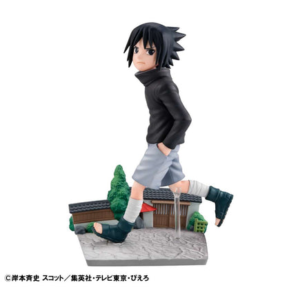 NARUTO SHIPPUDEN G.E.M. SERIES PVC STATUA SASUKE UCHIHA GO! 14 CM MEGAHOUSE
