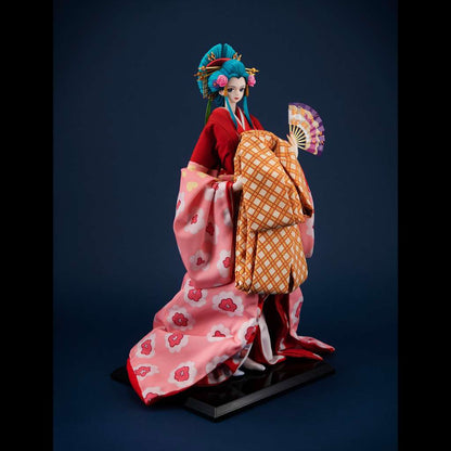 ONE PIECE KYUGETSU X MEGAHOUSE PVC STATUA 1/4 JAPANESE BAMBOLA KOMURASAKI 55 CM MEGAHOUSE