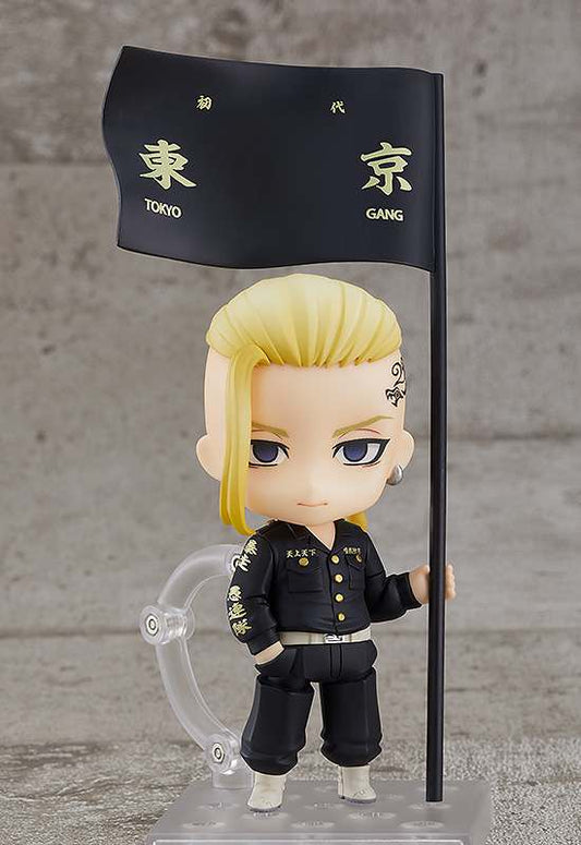 TOKYO REVENGERS NENDOROID ACTION FIGURA DRAKEN (KEN RYUGUJI) 10 CM ORANGE ROUGE
