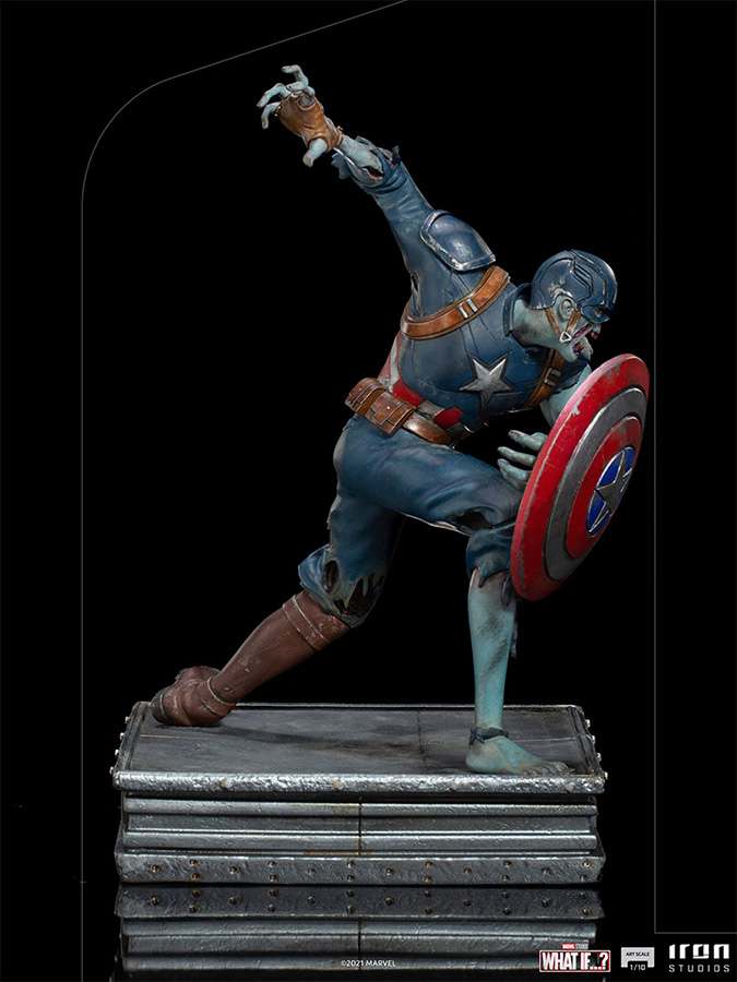 WHAT IF ZOMBIE CAPT AMERICA 1/10 ART ST