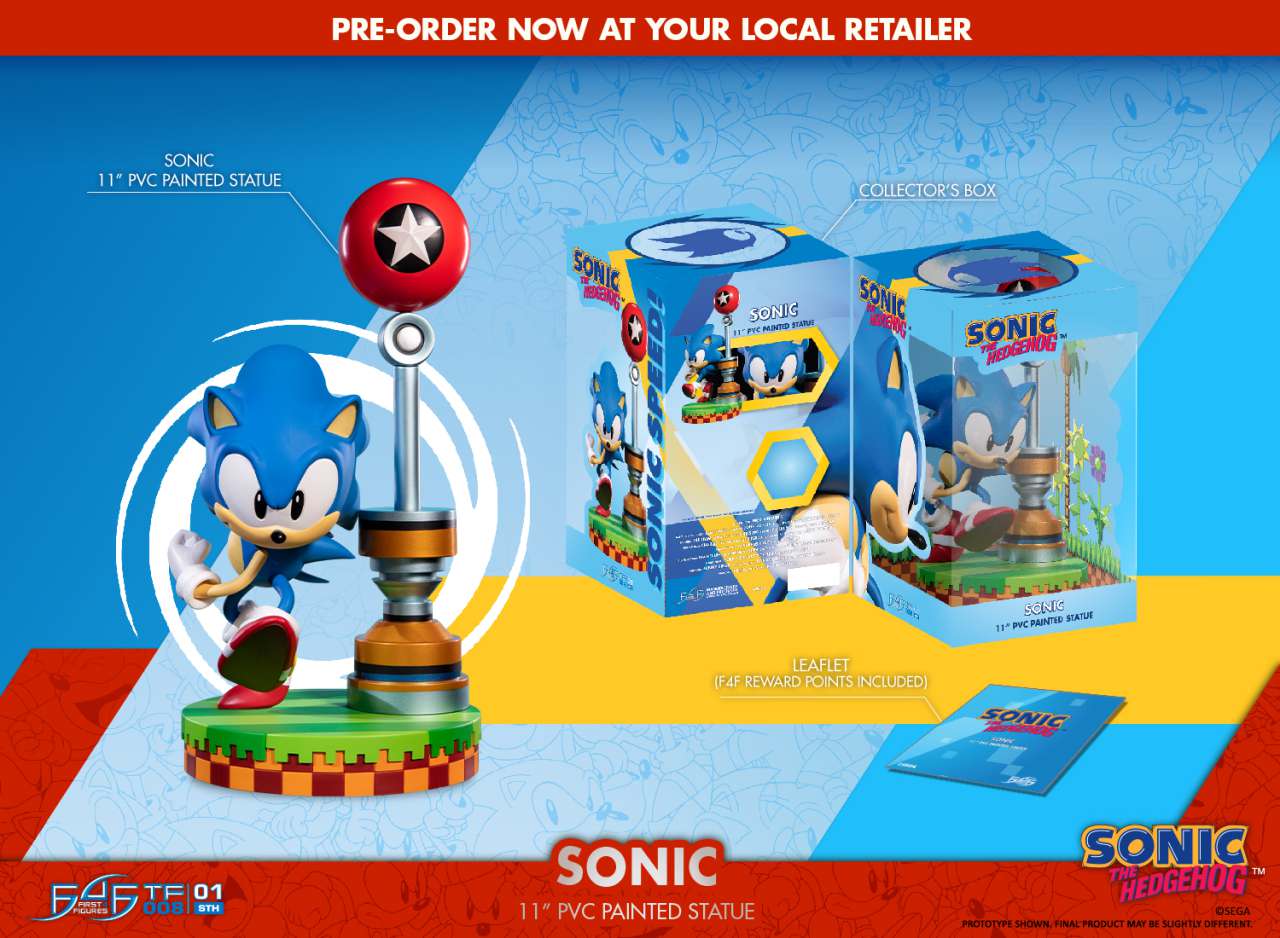 SONIC THE HEDGEHOG 11inch PVC FIGURE