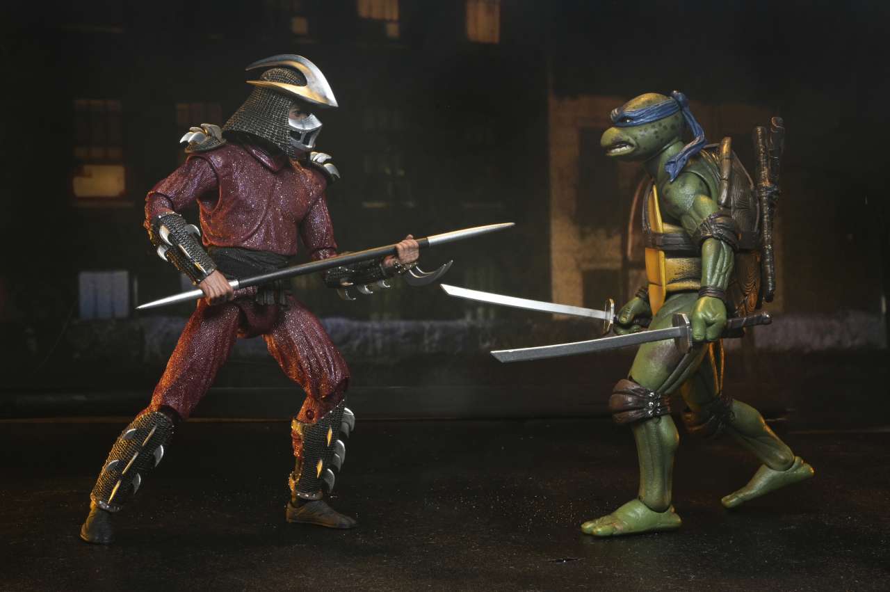 TMNT 1990 ROOF TOP SHRED VS LEO 2PACK AF