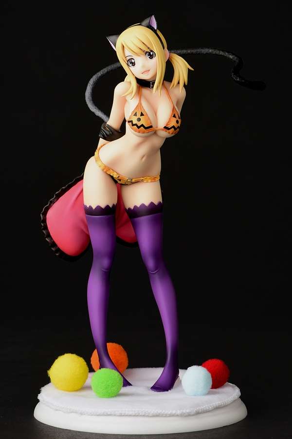 ORCATOYS FAIRY TAIL LUCY HEARTFI HALLOWEEN CAT ST STATUA 24 cm