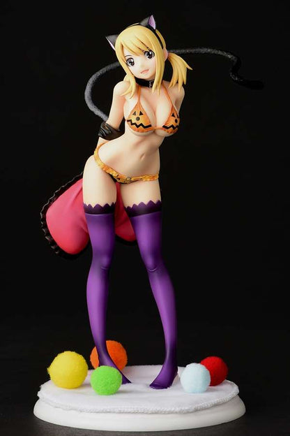 ORCATOYS FAIRY TAIL LUCY HEARTFI HALLOWEEN CAT ST STATUA 24 cm