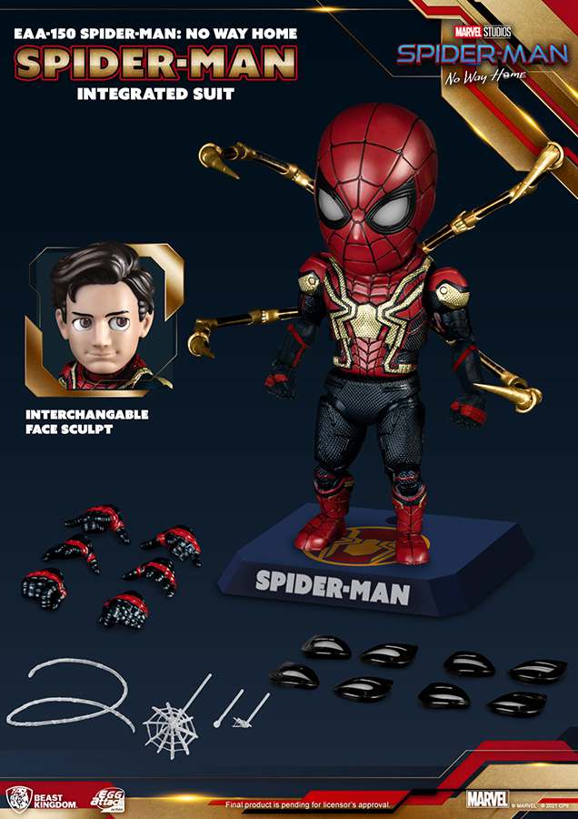 SPIDER-MAN: NO WAY HOME UOVA ATTACK ACTION FIGURA SPIDER-MAN INTEGRATED SUIT 17 CM BEAST KINGDOM TOYS