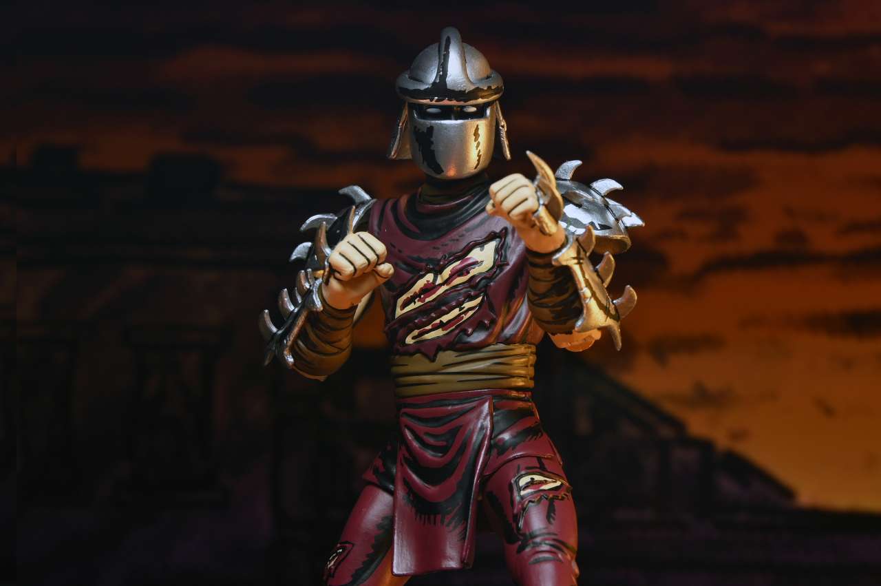 NECA TMNT MIRAGE BATTLE DAMAGED SHREDDER AF ACTION FIGURE 17 cm